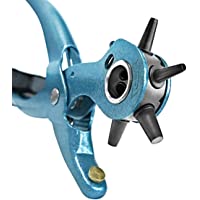 S&amp-R Alicate Sacabocados para Cinturones y Cuero. MADE IN GERMANY. Punzones de 2-2-5-3 -3-5-4 -4-5 mm